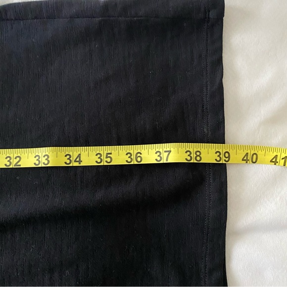 Talbots Embroidered V Neck Short Sleeve Cotton Shift Dress Black White Medium - Picture 7 of 7